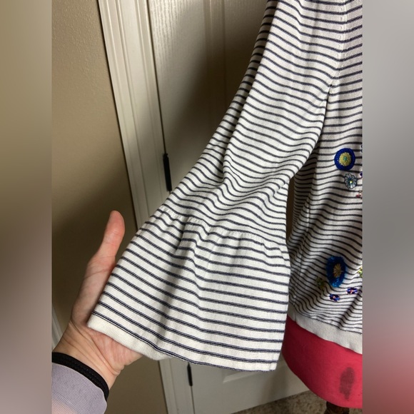 Talbots Floral Row Crewneck Sweater (L) - Picture 5 of 8